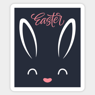 Bunny Face Easter Design Sticker